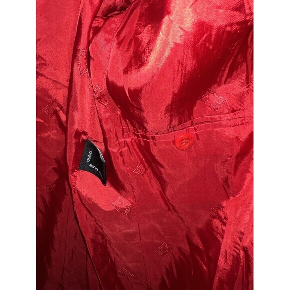 Escada Margaretha Ley Blazer Germany 40 Womens Sz US 10 Wool Red Jacket Vintage - Picture 10 of 10